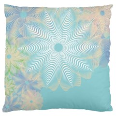 Floral Abstract Flowers Pattern Large Cushion Case (two Sides) by danenraven