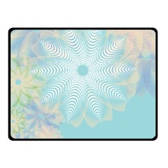 Floral Abstract Flowers Pattern Double Sided Fleece Blanket (small)  by danenraven