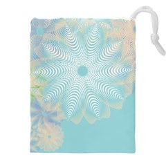 Floral Abstract Flowers Pattern Drawstring Pouch (5xl)