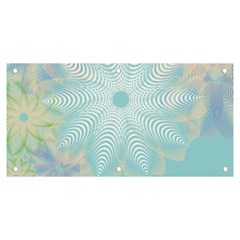 Floral Abstract Flowers Pattern Banner And Sign 6  X 3 