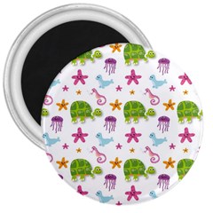 Turtle Animal Sea Life 3  Magnets by danenraven