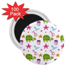 Turtle Animal Sea Life 2 25  Magnets (100 Pack)  by danenraven