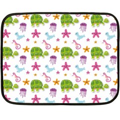 Turtle Animal Sea Life Double Sided Fleece Blanket (mini)  by danenraven