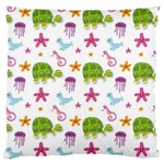 Turtle Animal Sea Life Standard Flano Cushion Case (One Side) Front