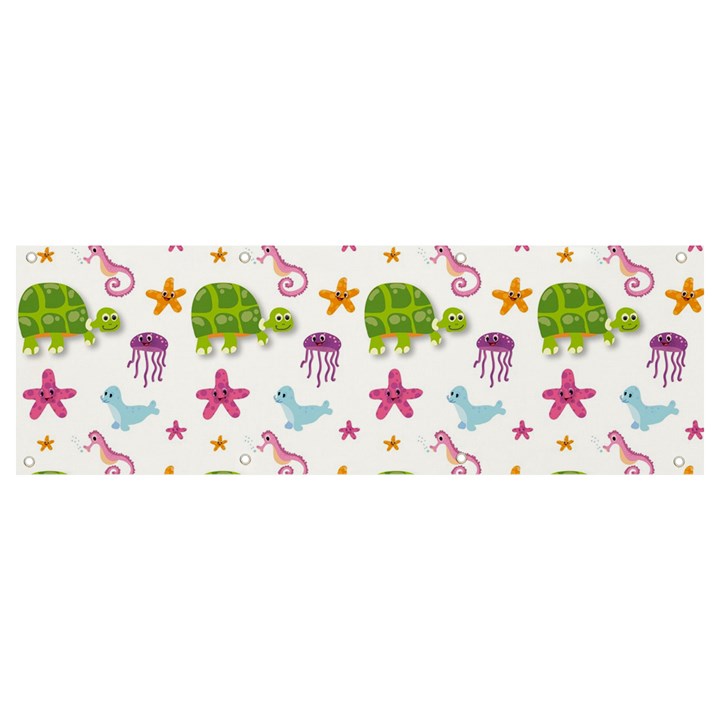 Turtle Animal Sea Life Banner and Sign 9  x 3 