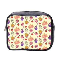 Cupcake Pattern Lollipop Mini Toiletries Bag (two Sides) by danenraven