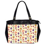 Cupcake Pattern Lollipop Oversize Office Handbag (2 Sides) Front