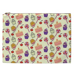 Cupcake Pattern Lollipop Cosmetic Bag (xxl) by danenraven