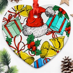 Christmas-gifts-gift-red-december Ornament (heart)