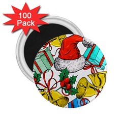 Christmas-gifts-gift-red-december 2 25  Magnets (100 Pack)  by Jancukart