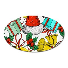 Christmas-gifts-gift-red-december Oval Magnet