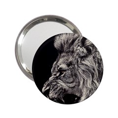 Angry Male Lion 2 25  Handbag Mirrors