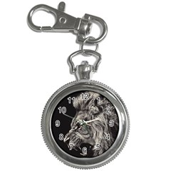 Angry Male Lion Key Chain Watches by Jancukart