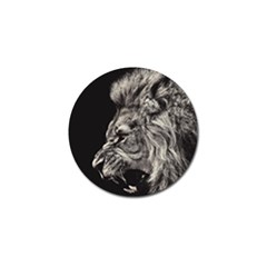 Angry Male Lion Golf Ball Marker