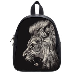 Angry Male Lion School Bag (small)