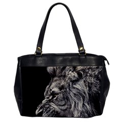 Angry Male Lion Oversize Office Handbag by Jancukart