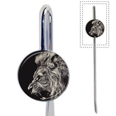 Angry Male Lion Book Mark by Jancukart