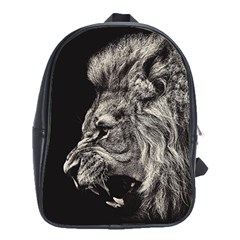 Angry Male Lion School Bag (xl)