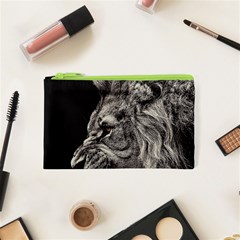 Angry Male Lion Cosmetic Bag (xs)