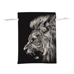 Angry Male Lion Lightweight Drawstring Pouch (m) by Jancukart