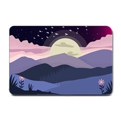 Illustration People Enjoying Summer Season Small Doormat  by Ravend