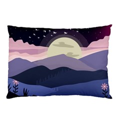 Illustration People Enjoying Summer Season Pillow Case (two Sides) by Ravend