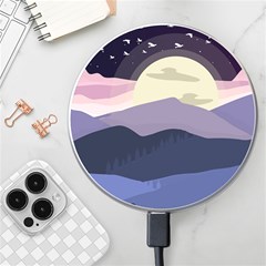 Illustration People Enjoying Summer Season Wireless Charger by Ravend