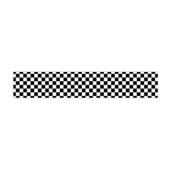 Black And White Background Black Board Checker Flano Scarf (mini) by Ravend