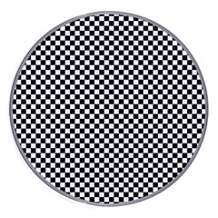 Black And White Background Black Board Checker Wireless Charger by Ravend