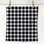 Square Diagonal Pattern Seamless Face Towel Front