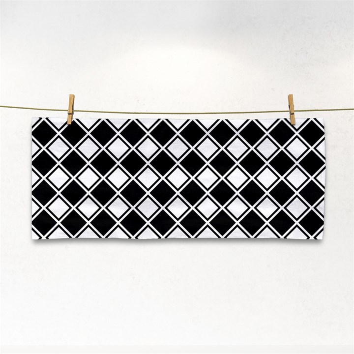 Square Diagonal Pattern Seamless Hand Towel