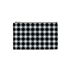 Square Diagonal Pattern Seamless Cosmetic Bag (small) by Ravend