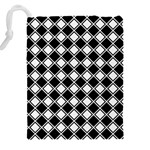 Square Diagonal Pattern Seamless Drawstring Pouch (4XL) Back