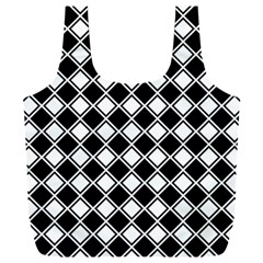 Square Diagonal Pattern Seamless Full Print Recycle Bag (xxl) by Ravend