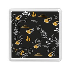 Illustration Leaves Leaf Naturecoffee Digital Paper Cup Memory Card Reader (square) by Ravend