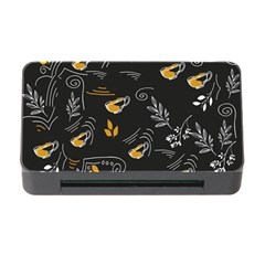 Illustration Leaves Leaf Naturecoffee Digital Paper Cup Memory Card Reader With Cf by Ravend