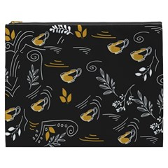 Illustration Leaves Leaf Naturecoffee Digital Paper Cup Cosmetic Bag (xxxl) by Ravend