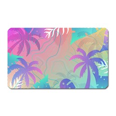 Nature Palm Tree Leaves Leaf Plant Tropical Magnet (rectangular) by Ravend