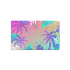 Nature Palm Tree Leaves Leaf Plant Tropical Magnet (name Card) by Ravend