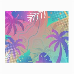 Nature Palm Tree Leaves Leaf Plant Tropical Small Glasses Cloth by Ravend