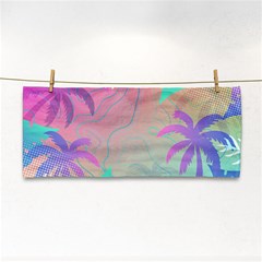 Nature Palm Tree Leaves Leaf Plant Tropical Hand Towel by Ravend