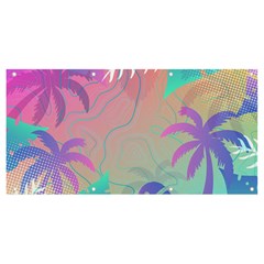 Nature Palm Tree Leaves Leaf Plant Tropical Banner And Sign 8  X 4  by Ravend