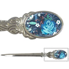 Floral Background Digital Art Letter Opener by Ravend