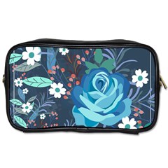 Floral Background Digital Art Toiletries Bag (one Side) by Ravend