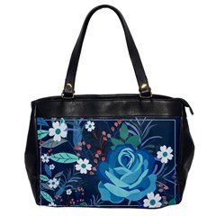 Floral Background Digital Art Oversize Office Handbag by Ravend