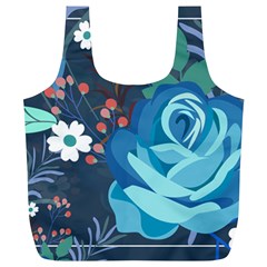 Floral Background Digital Art Full Print Recycle Bag (xl) by Ravend