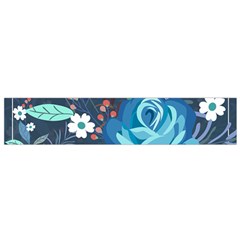 Floral Background Digital Art Small Flano Scarf by Ravend