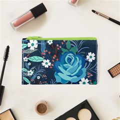 Floral Background Digital Art Cosmetic Bag (xs) by Ravend