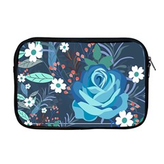 Floral Background Digital Art Apple Macbook Pro 17  Zipper Case by Ravend