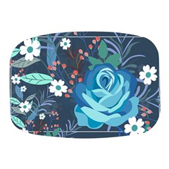 Floral Background Digital Art Mini Square Pill Box by Ravend